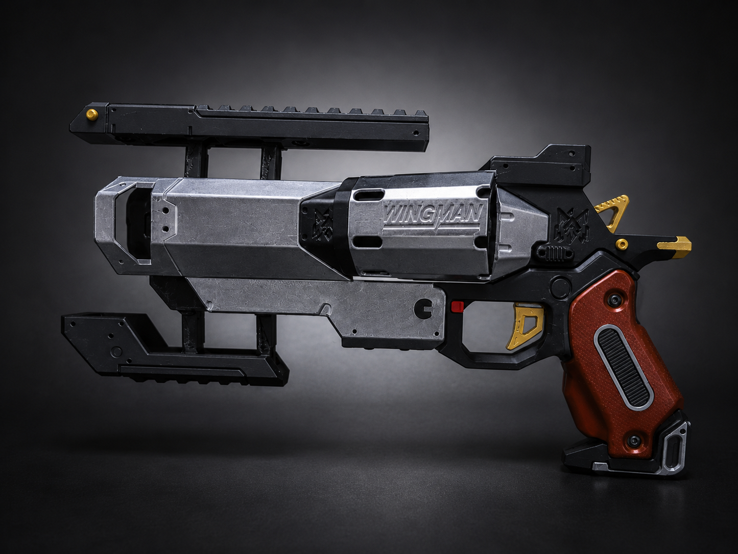 Wingman Inspired Prop Replica – 1:1 Scale Non-Functional Cosplay Display Piece – Premium 3D Printed
