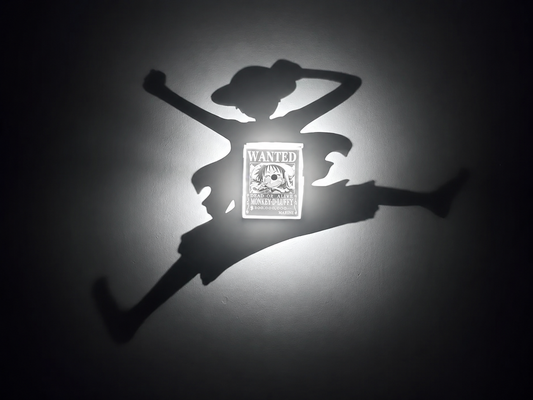 Luffy Wanted Shadow Light Box LED Lamp | One Piece Anime Room Decor