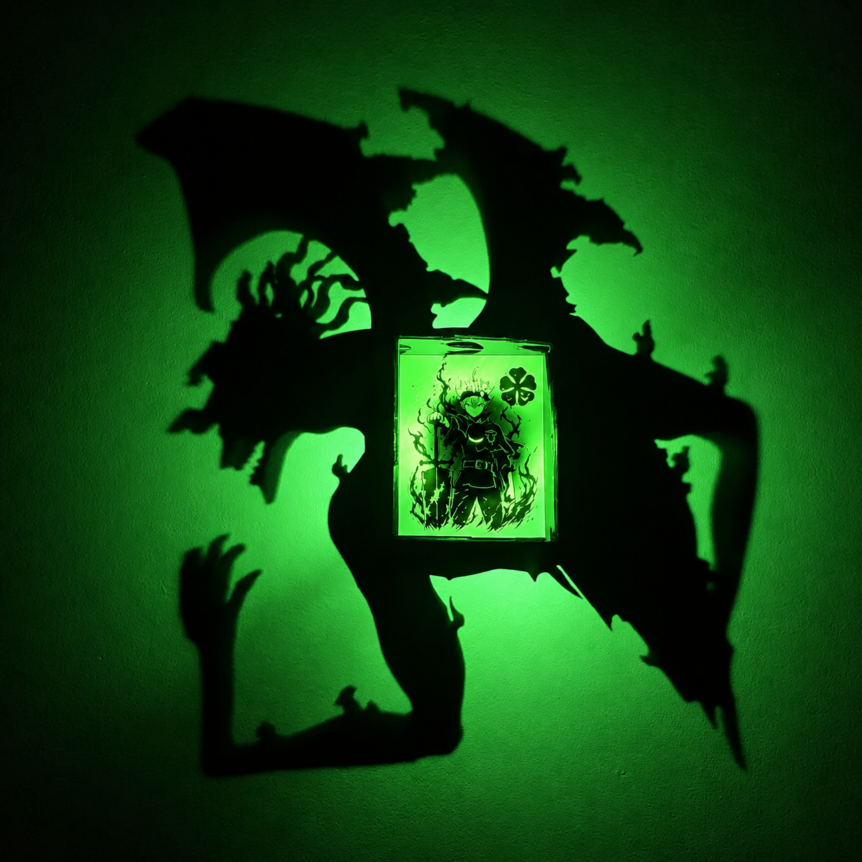 Asta & Liebe Shadow Light Box LED Lamp | Black Clover Anime Decor