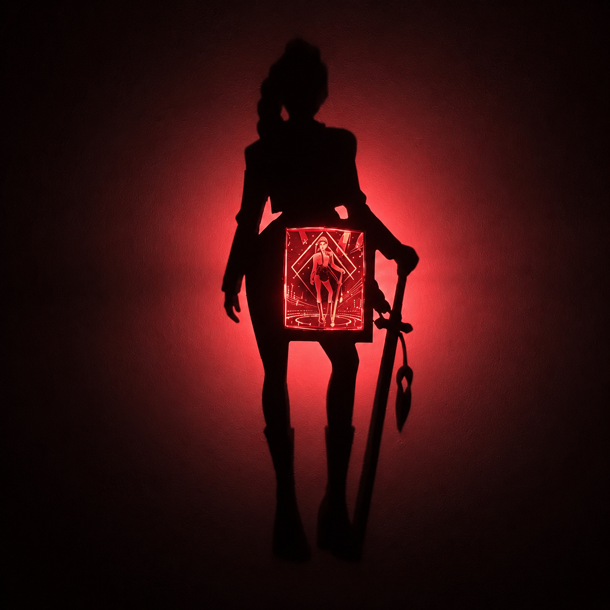 Rumi Shadow Light Box LED Lamp | KPop Demon Hunters Inspired Room Decor