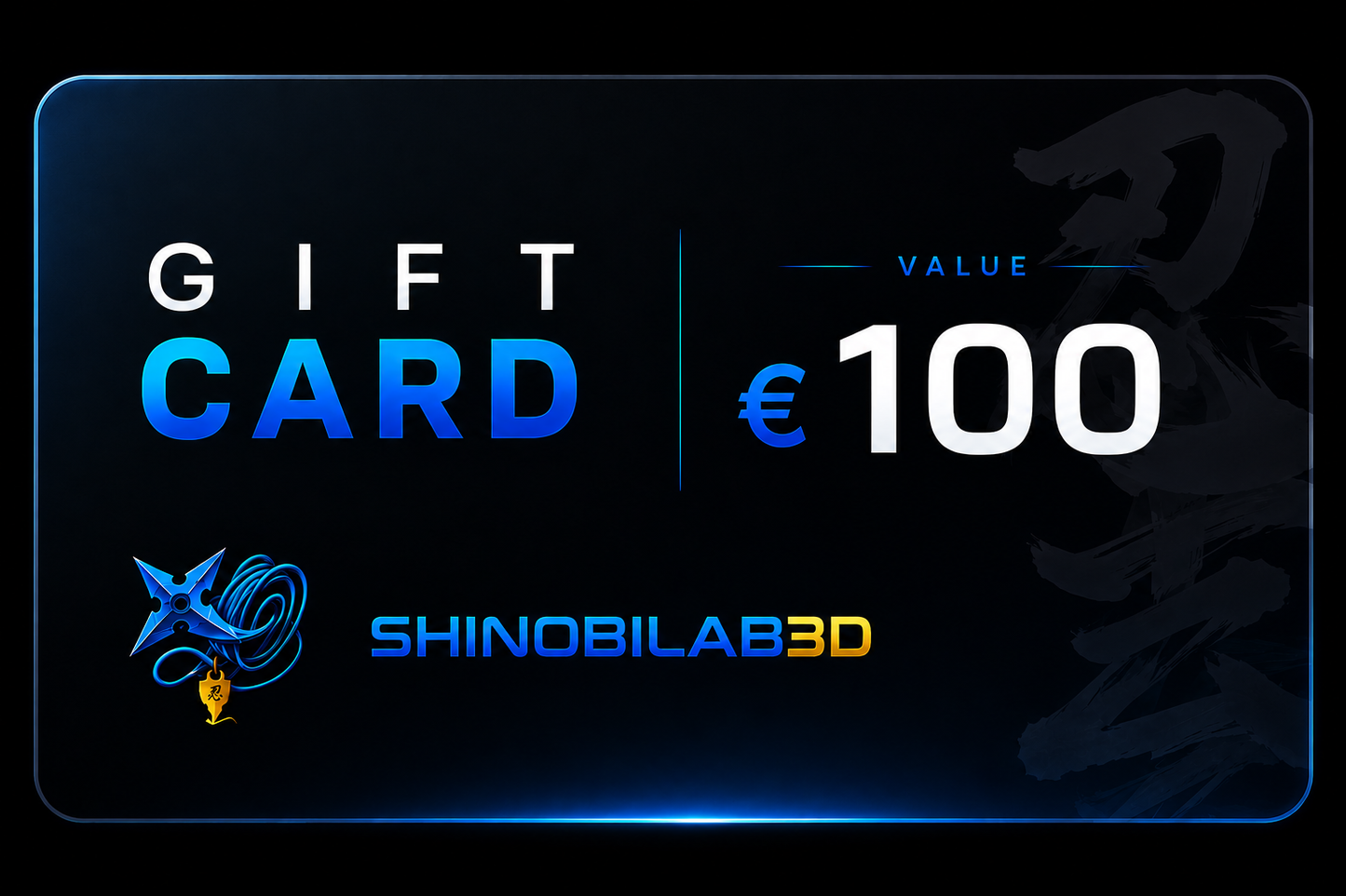 ShinobiLab3D Gift Card 100 €