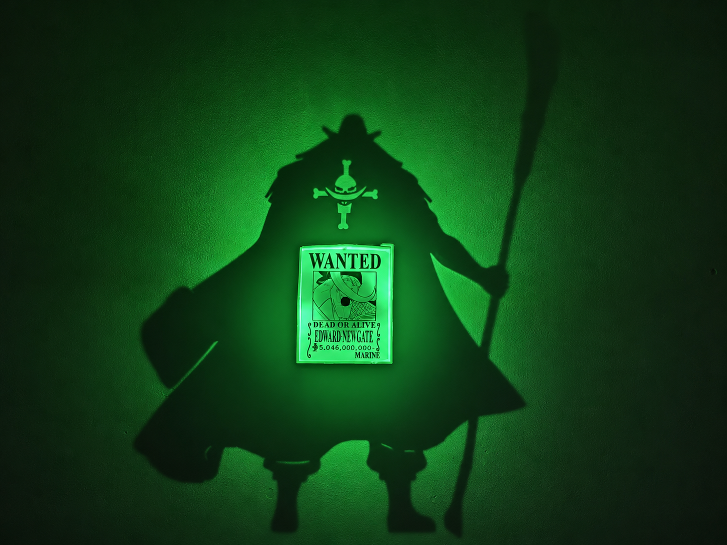 Whitebeard Shadow Light Box LED Lamp | One Piece Anime Room Decor