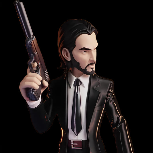 John Wick with Dog 3D Printed Statue | 45 cm Movie Inspired Collectible