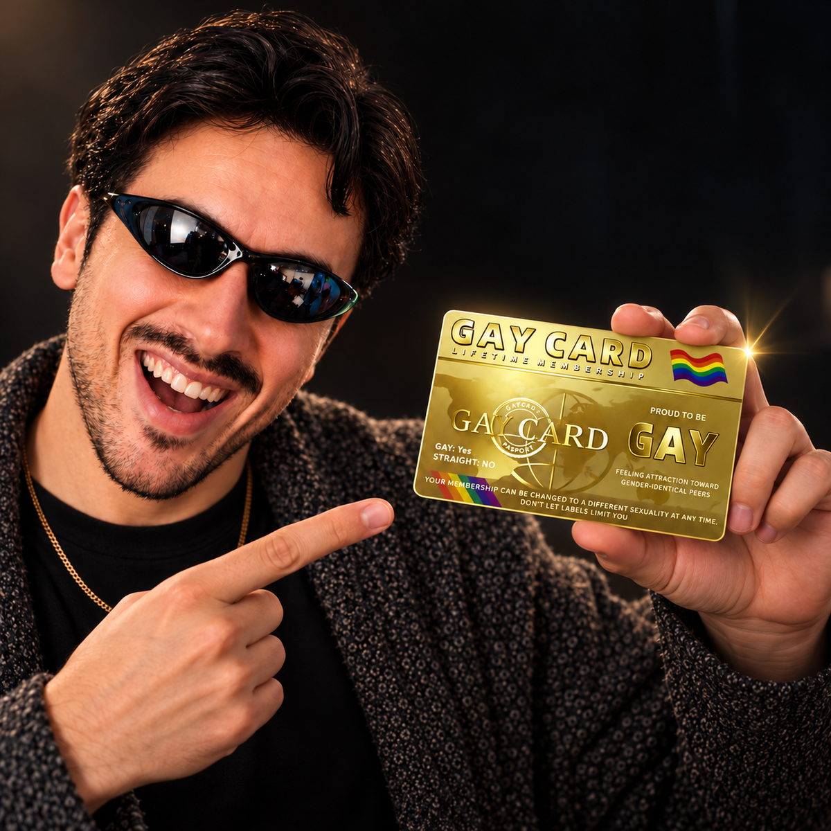Delux Gay Card
