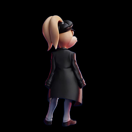 Lola Bunny x Peaky Blinders Inspired 3D Printed Statue | 40 cm Collectible