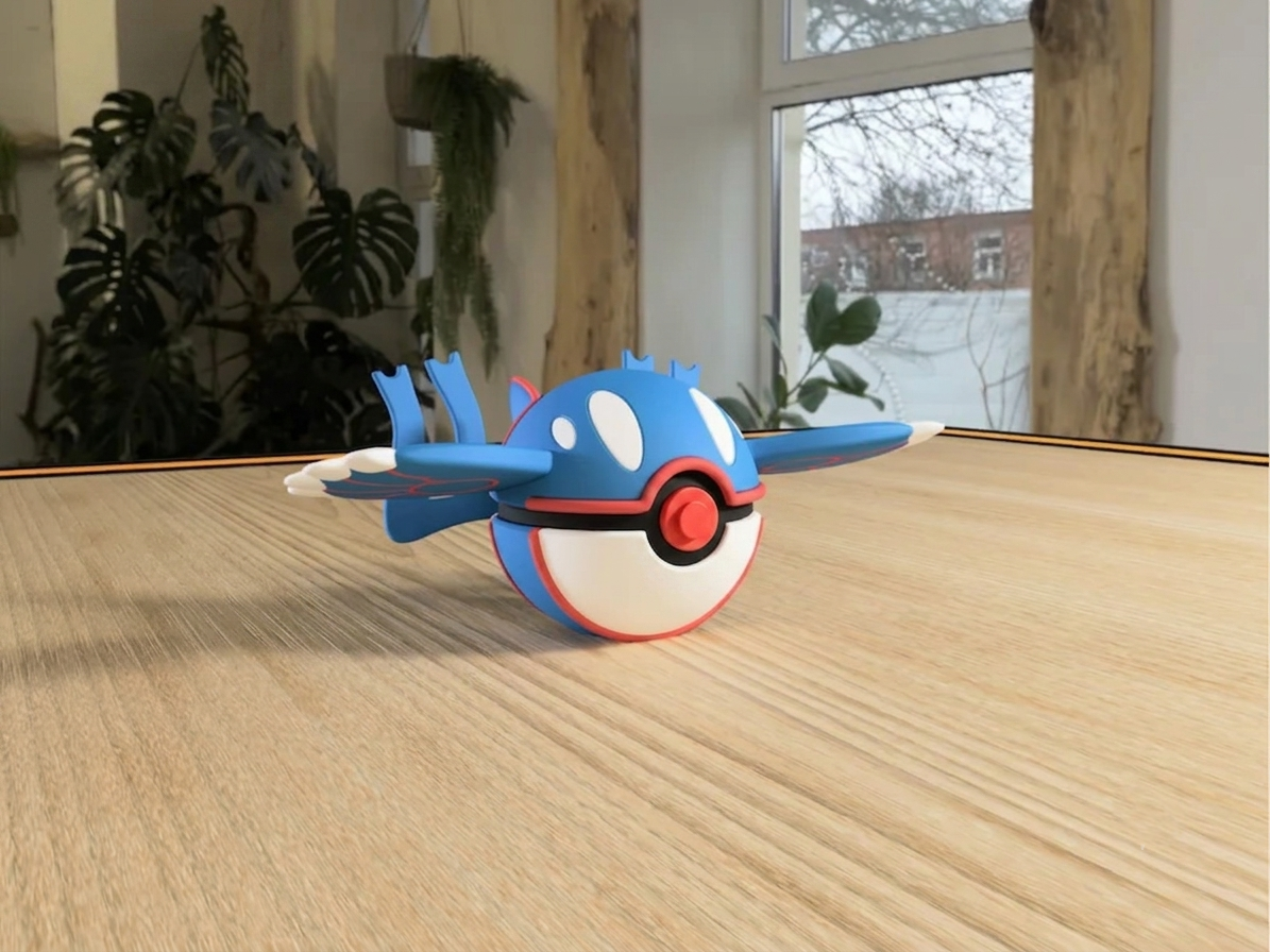 Kyogre Poké Ball Replica – Premium 3D Printed Pokémon Collectible