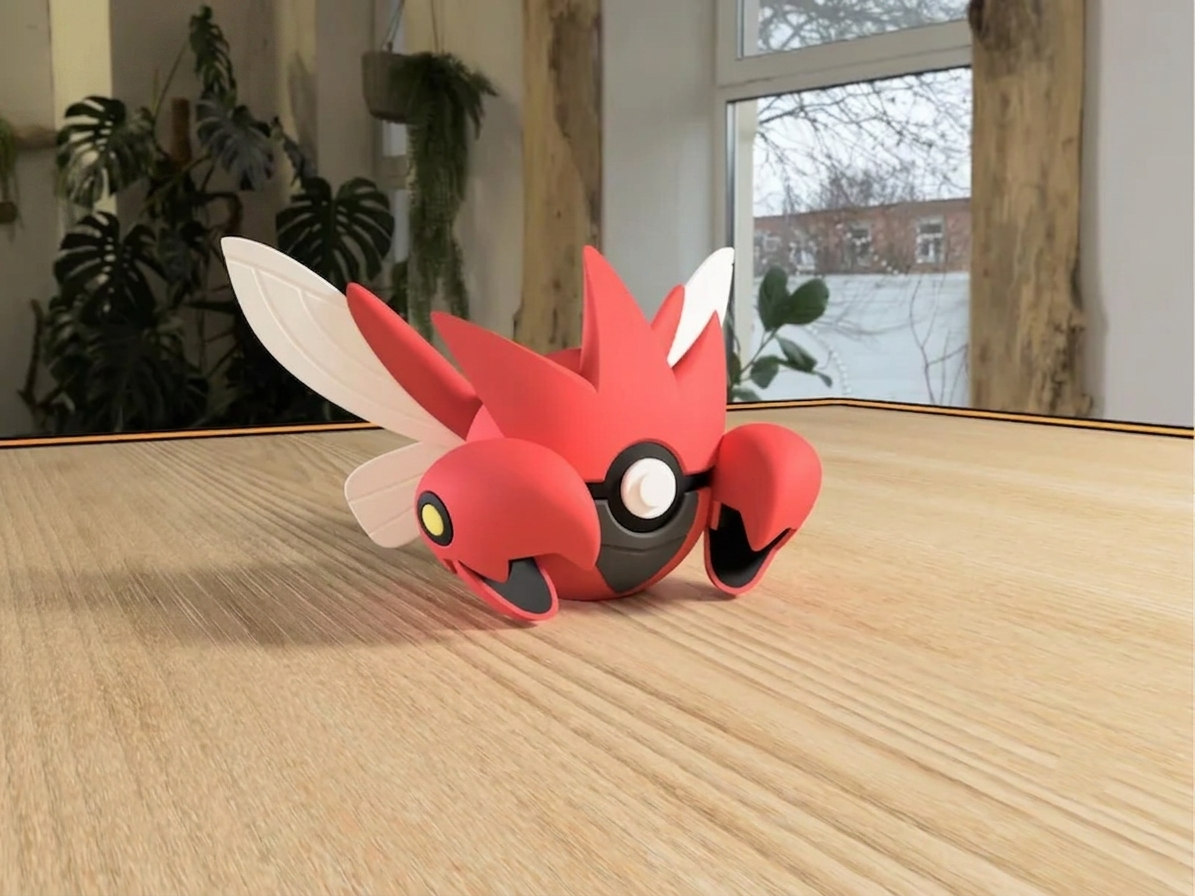 Scizor Poké Ball Replica – Premium 3D Printed Pokémon Collectible