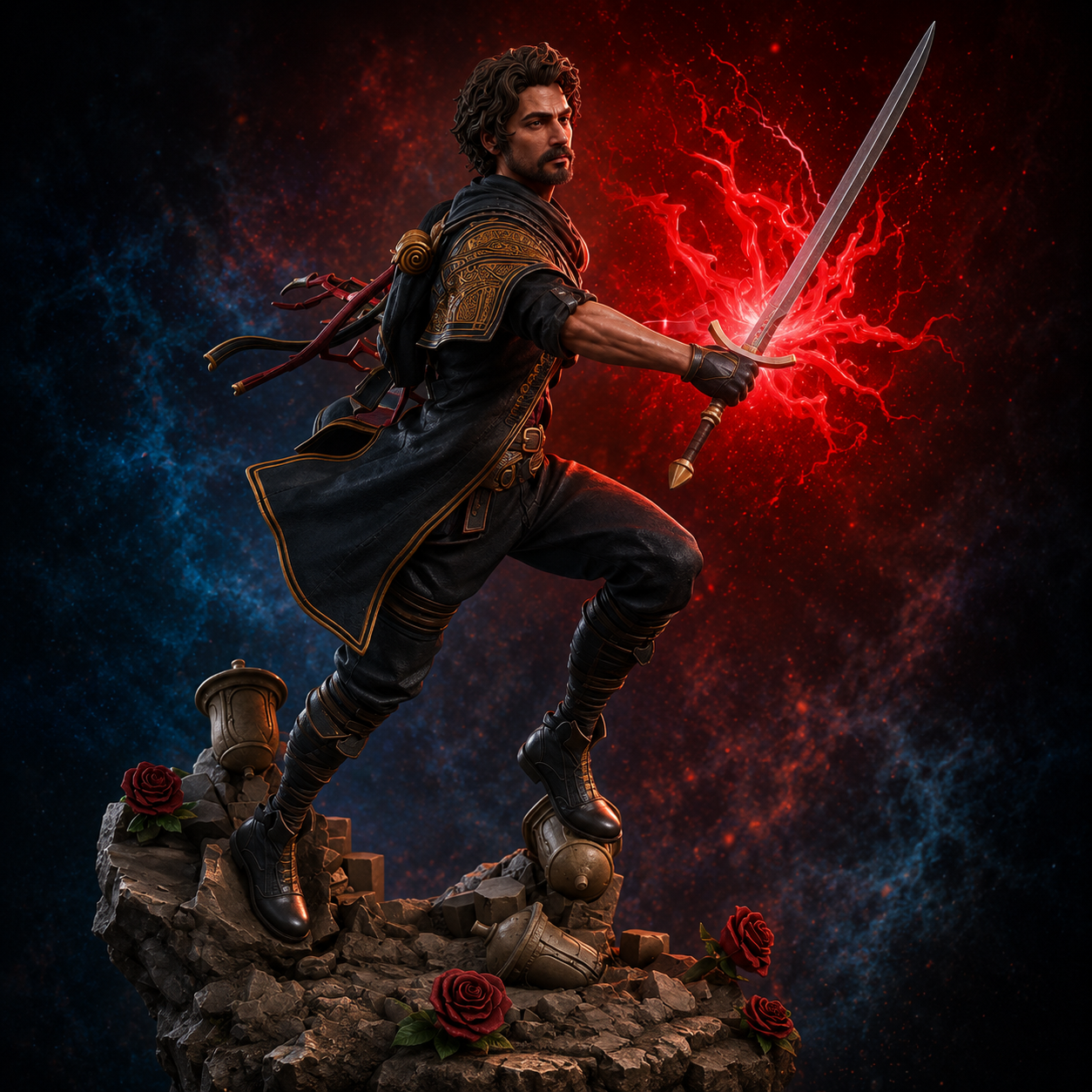 Gustave Clair Obscur Expedition 33 Inspired Resin Statue – Hand Painted 1:10 Scale Figure