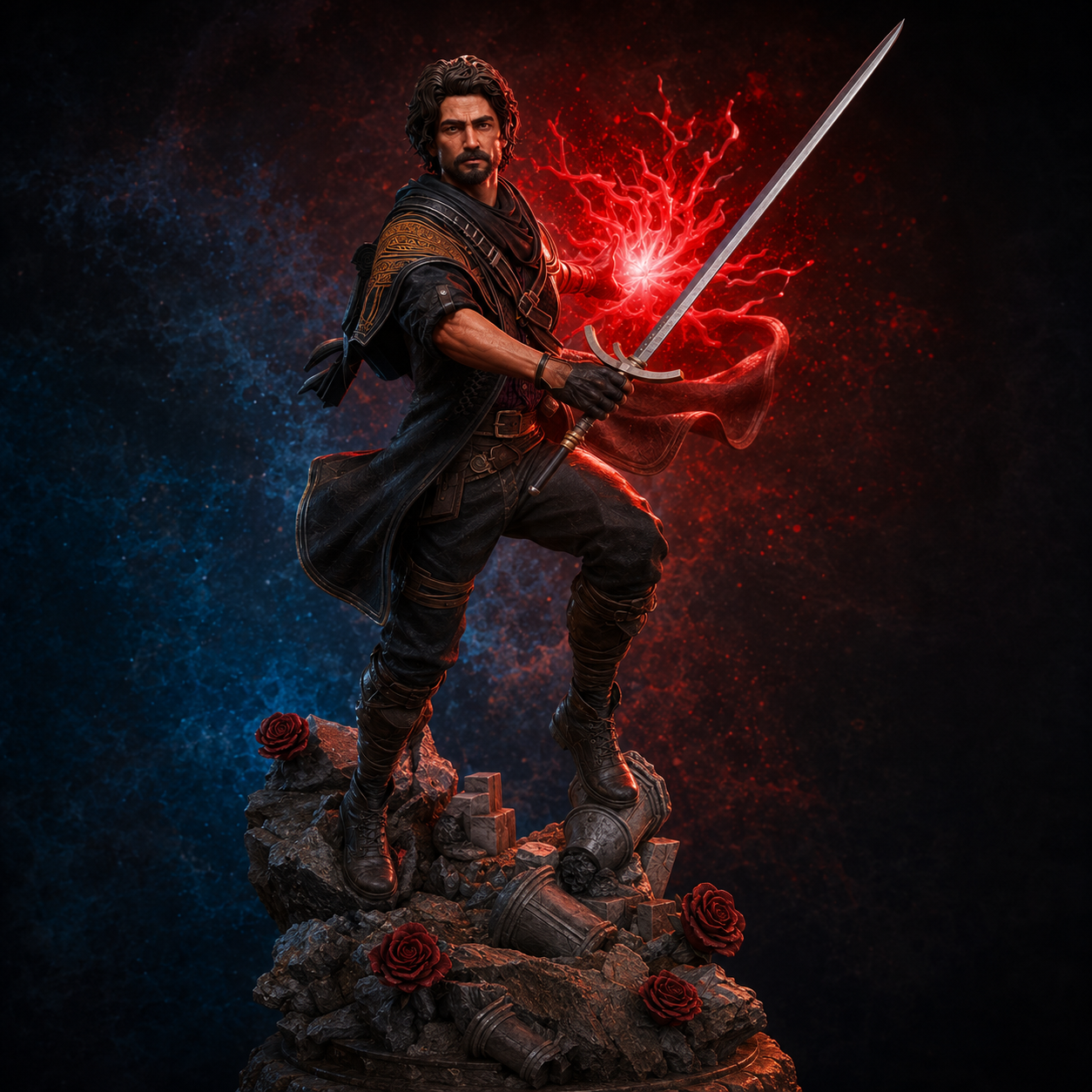 Gustave Clair Obscur Expedition 33 Inspired Resin Statue – Hand Painted 1:10 Scale Figure