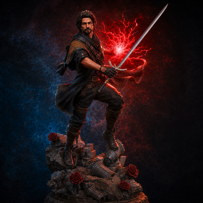 Gustave Clair Obscur Expedition 33 Inspired Resin Statue – Hand Painted 1:10 Scale Figure