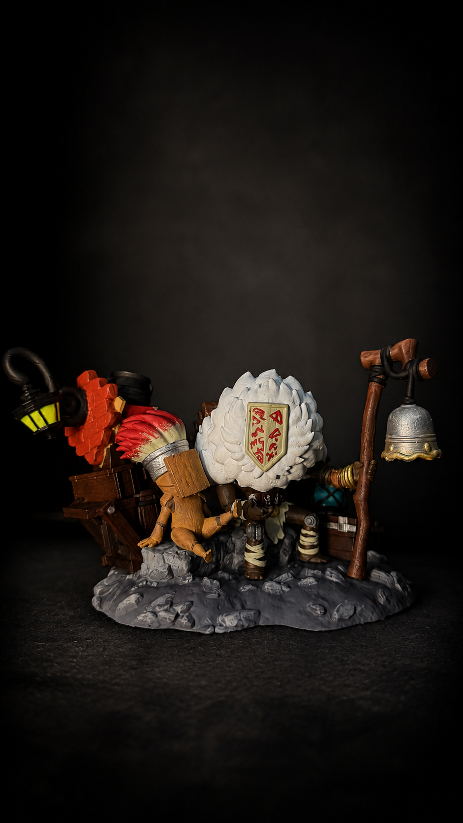 Clair Obscur Expedition 33 Monoco & Noco Diorama – Hand Painted UV Reactive Resin Statue | Collector Display
