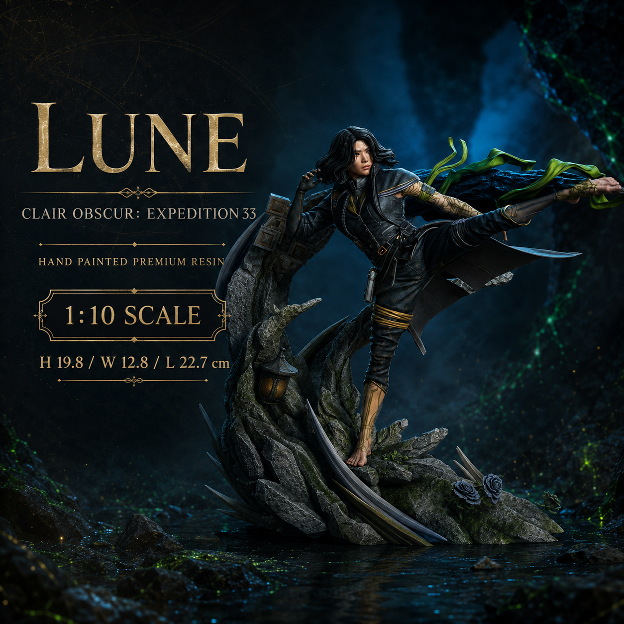 Lune Clair Obscur Expedition 33 Inspired Resin Statue – Hand Painted 1:10 Scale Figure