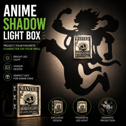 Luffy Gear 5 Shadow Light Box LED Lamp | One Piece Anime Room Decor
