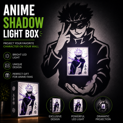Gojo Satoru Shadow Light Box LED Lamp | Jujutsu Kaisen Anime Room Decor
