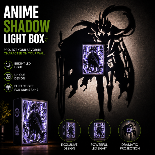 Sung Jin-Woo Shadow Light Box LED Lamp | Solo Leveling Anime Decor