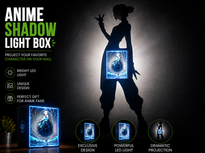 Zoey Shadow Light Box LED Lamp | KPop Demon Hunters Inspired Room Decor