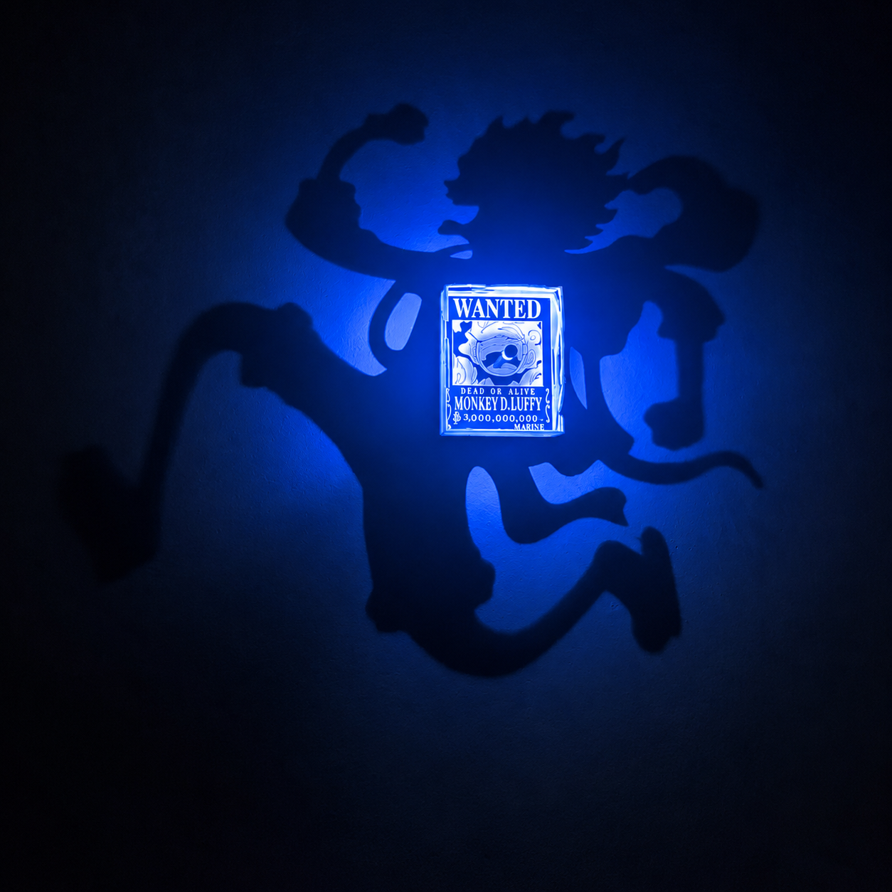 Luffy Gear 5 Shadow Light Box LED Lamp | One Piece Anime Room Decor