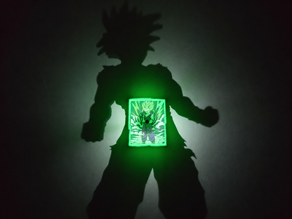 Son Gohan Super Saiyan Shadow Light Box LED Lamp | Dragon Ball Anime Room Decor