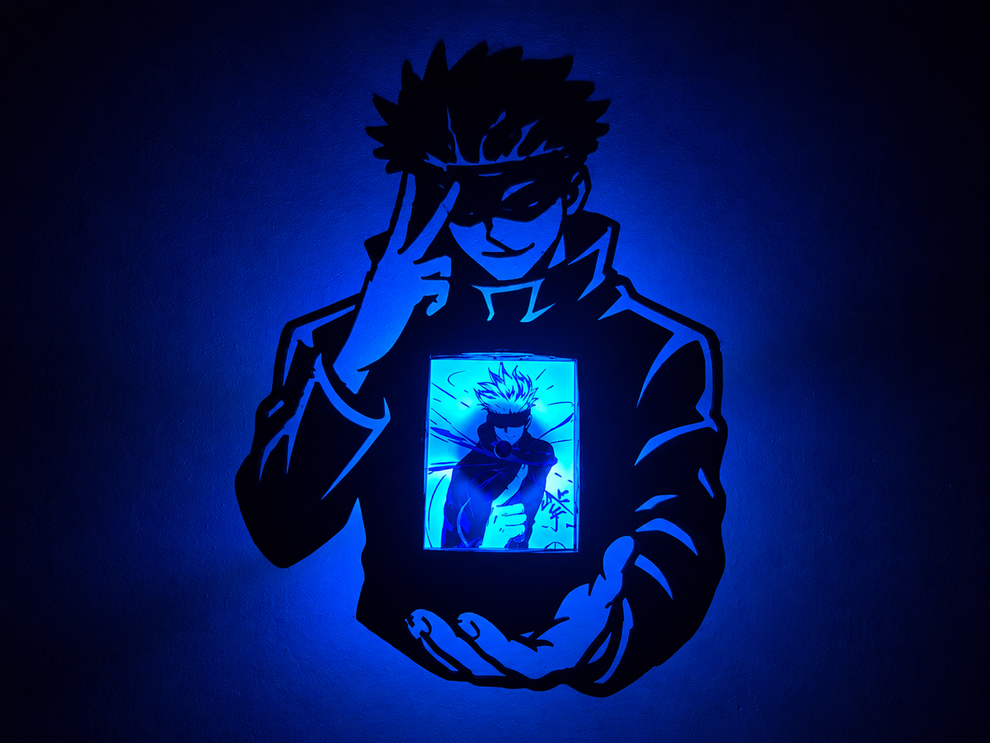Gojo Satoru Shadow Light Box LED Lamp | Jujutsu Kaisen Anime Room Decor