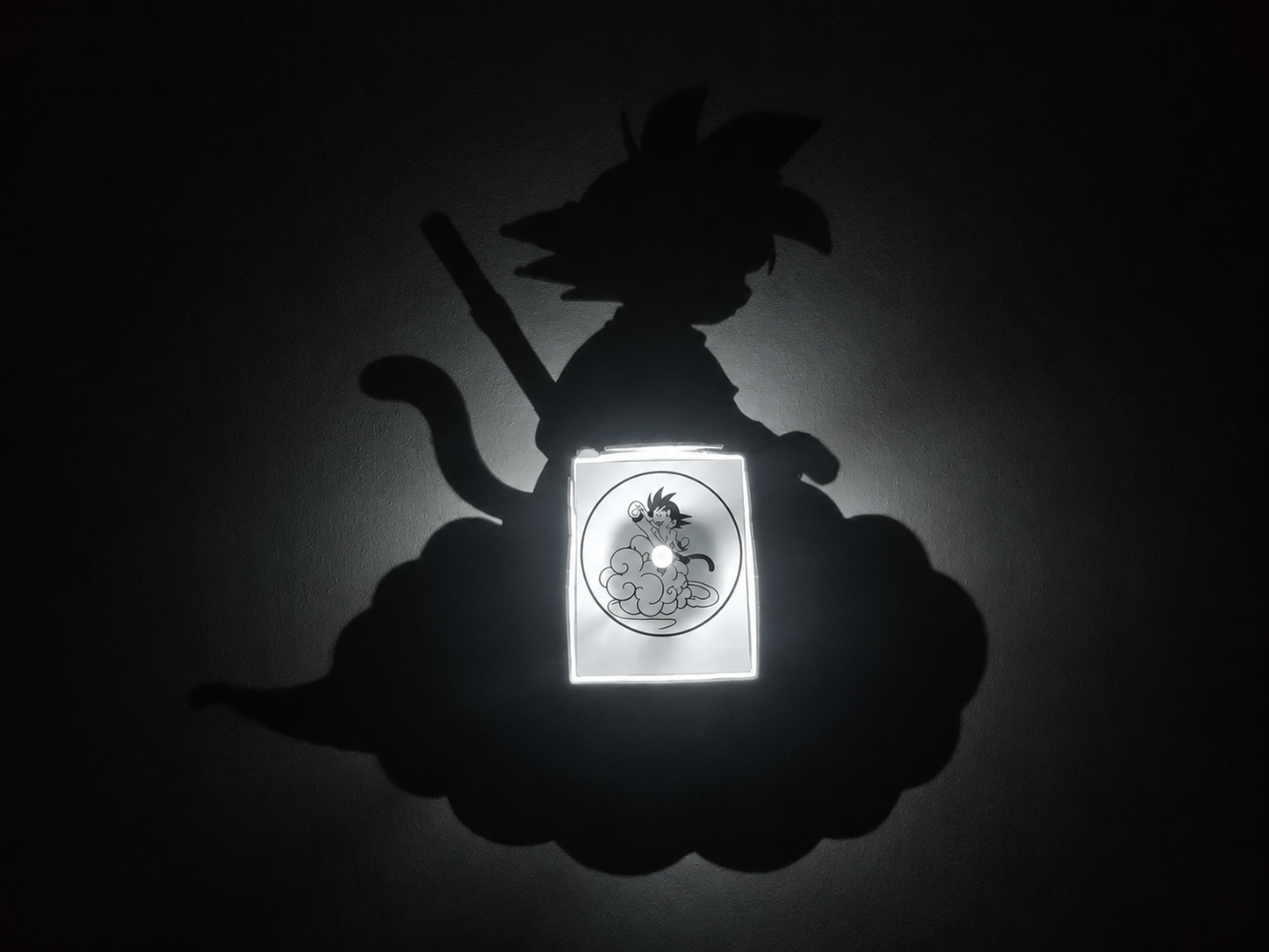 Young Son Goku Nimbus Cloud Shadow Light Box LED Lamp | Dragon Ball Anime Room Decor