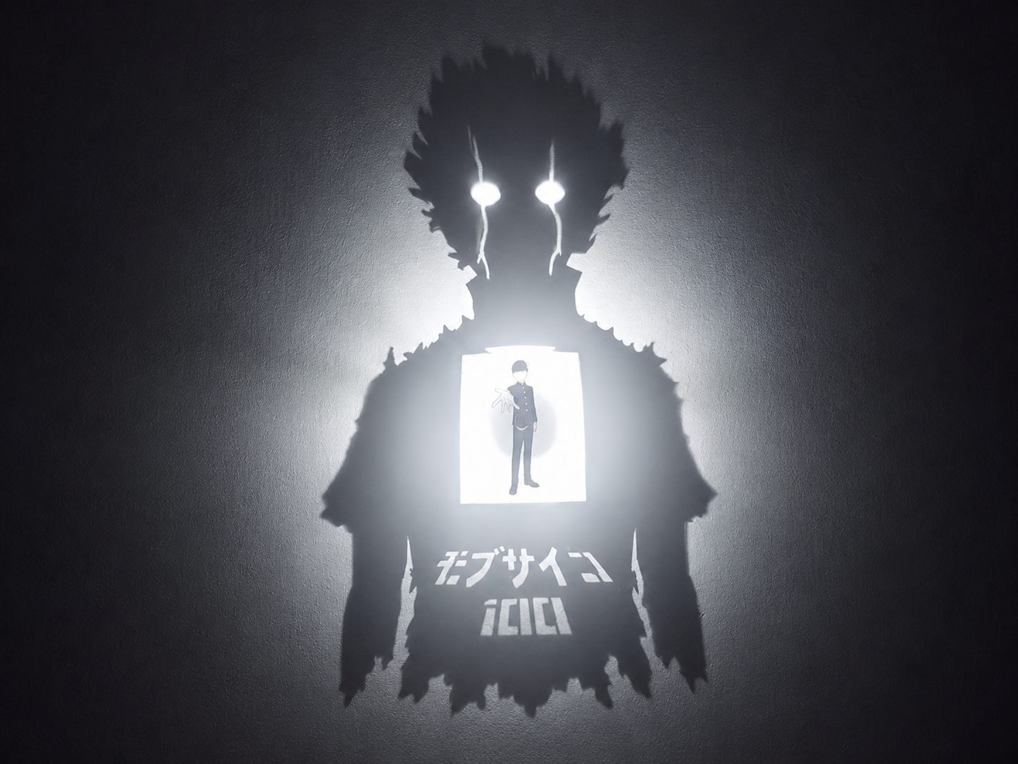 Mob Psycho 100 Shadow Light Box LED Lamp | Anime Decor | Shigeo Kageyama