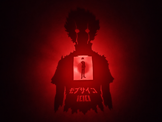 Mob Psycho 100 Shadow Light Box LED Lamp | Anime Decor | Shigeo Kageyama