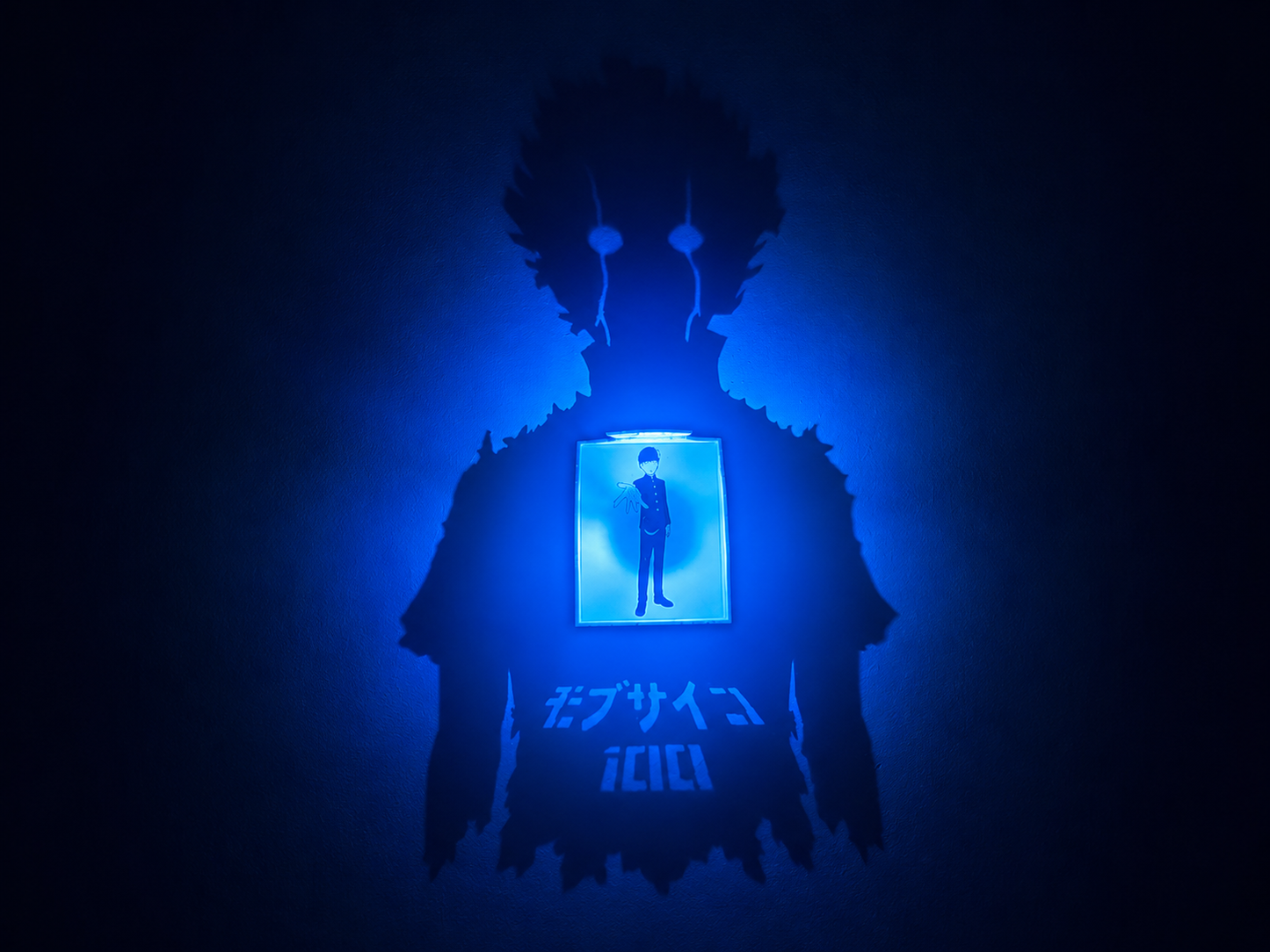 Mob Psycho 100 Shadow Light Box LED Lamp | Anime Decor | Shigeo Kageyama
