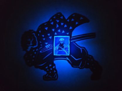 Zenitsu Agatsuma Shadow Light Box LED Lamp | Demon Slayer Anime Decor