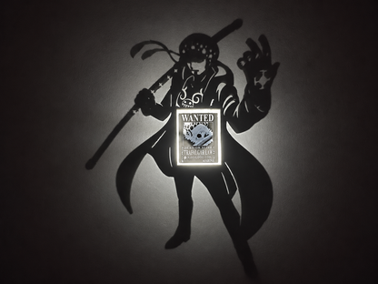 Trafalgar Law Shadow Light Box LED Lamp | One Piece Anime Room Decor