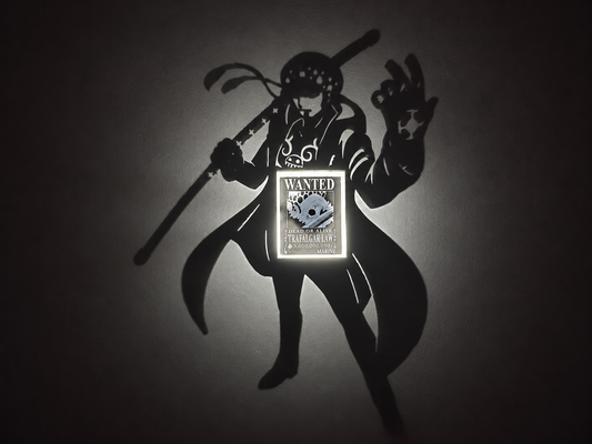 Trafalgar Law Shadow Light Box LED Lamp | One Piece Anime Room Decor