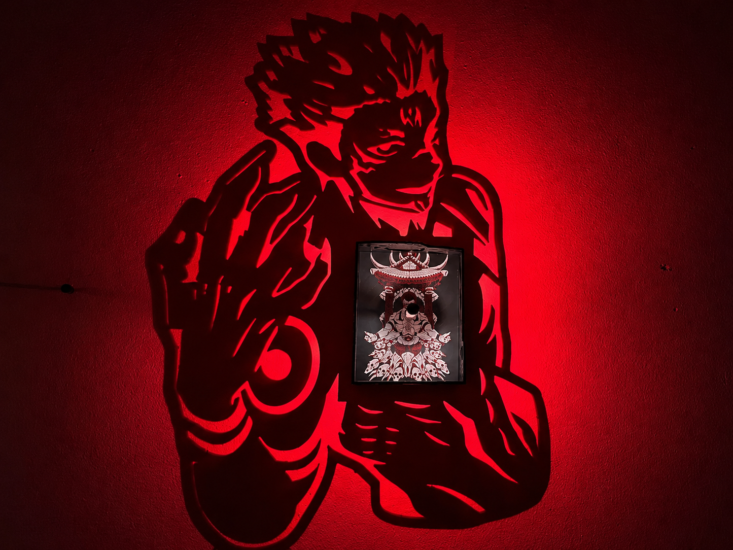 Ryōmen Sukuna Shadow Light Box LED Lamp | Jujutsu Kaisen Anime Decor