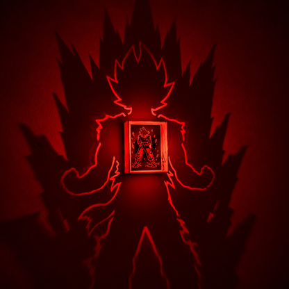Goku Shadow Light Box LED Lamp | Dragon Ball Anime Room Decor