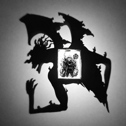 Asta & Liebe Shadow Light Box LED Lamp | Black Clover Anime Decor