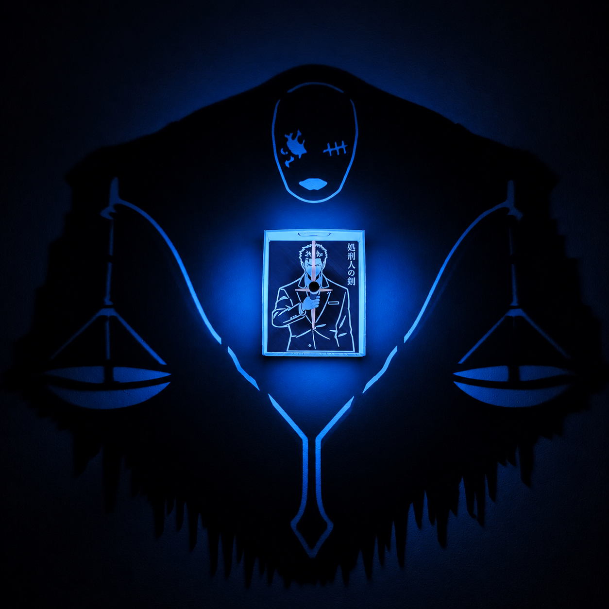 Higuruma & Judgeman Shadow Light Box LED Lamp | Jujutsu Kaisen Anime Decor