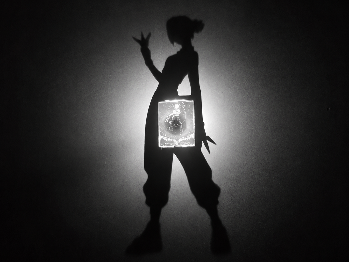 Zoey Shadow Light Box LED Lamp | KPop Demon Hunters Inspired Room Decor