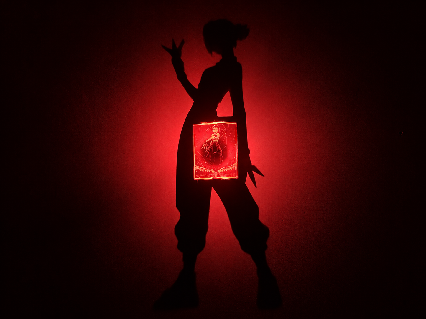 Zoey Shadow Light Box LED Lamp | KPop Demon Hunters Inspired Room Decor