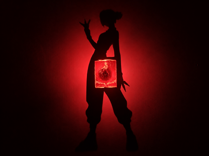 Zoey Shadow Light Box LED Lamp | KPop Demon Hunters Inspired Room Decor