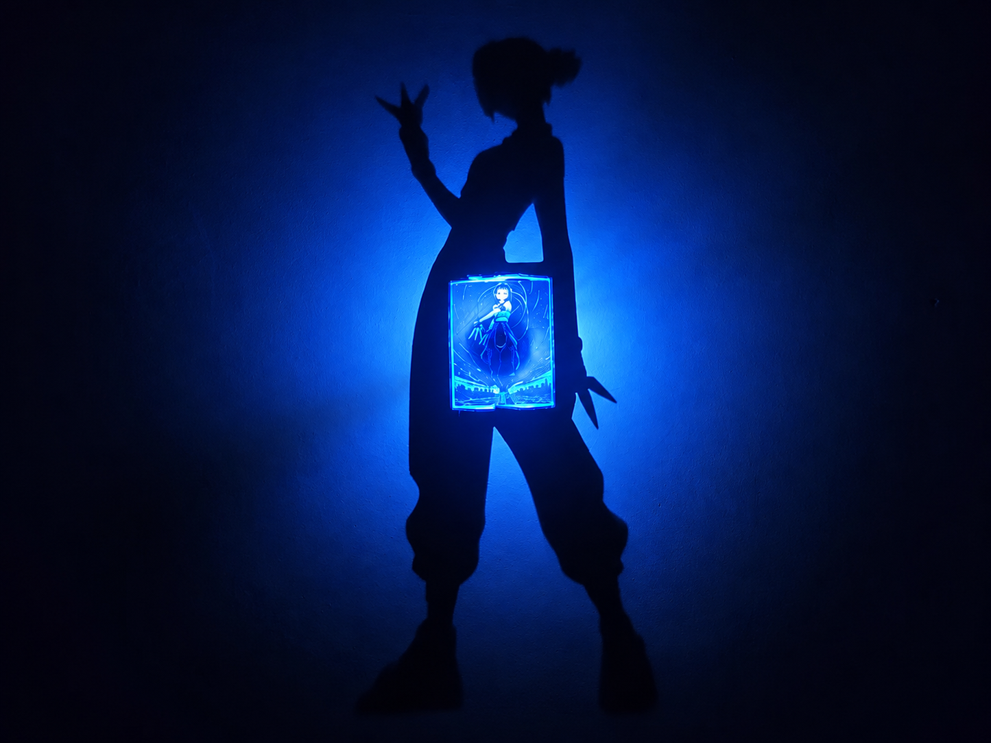 Zoey Shadow Light Box LED Lamp | KPop Demon Hunters Inspired Room Decor
