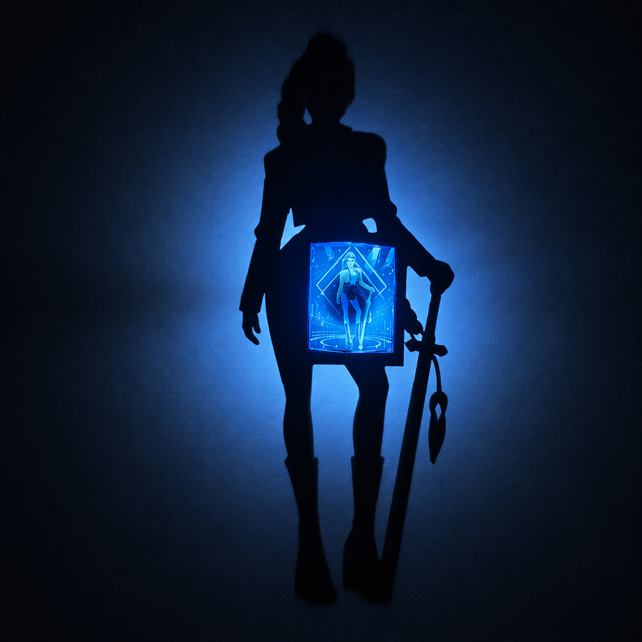 Rumi Shadow Light Box LED Lamp | KPop Demon Hunters Inspired Room Decor