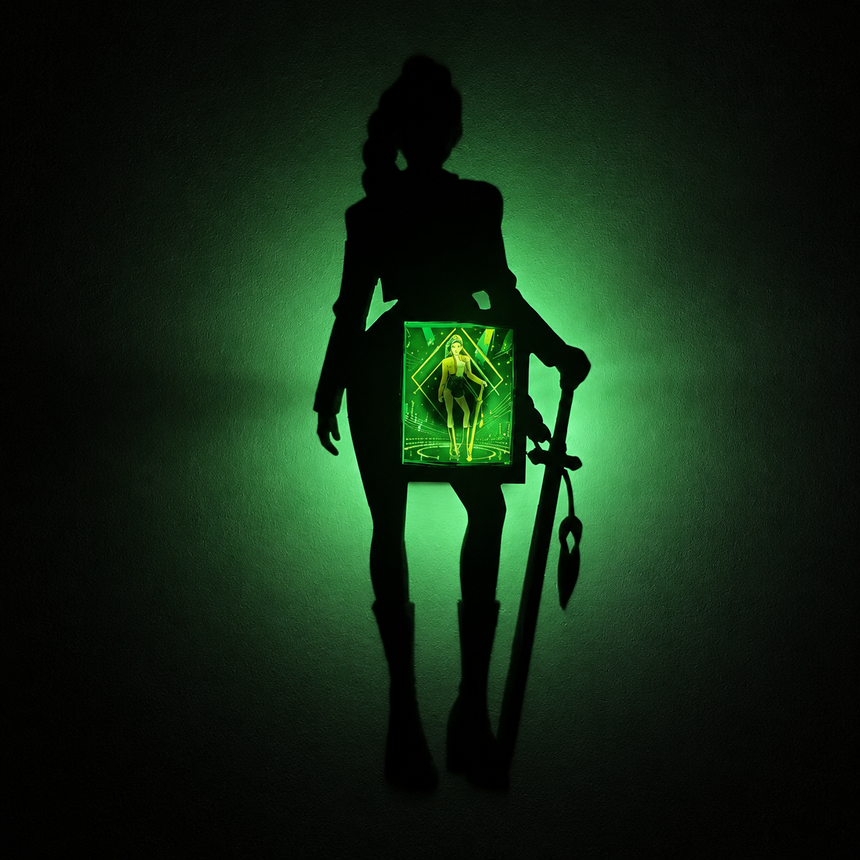 Rumi Shadow Light Box LED Lamp | KPop Demon Hunters Inspired Room Decor