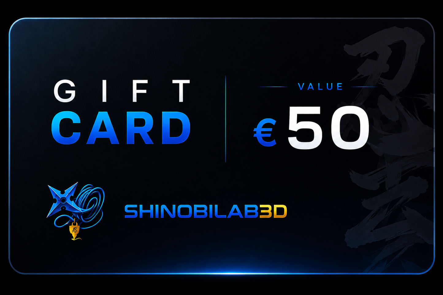 ShinobiLab3D Gift Card 50 €