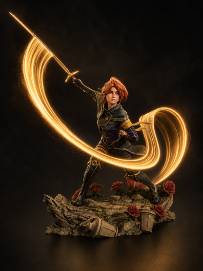 Maelle Clair Obscur Expedition 33 Inspired Resin Statue – Hand Painted 1:10 Scale Figure