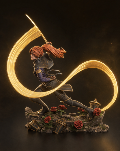 Maelle Clair Obscur Expedition 33 Inspired Resin Statue – Hand Painted 1:10 Scale Figure