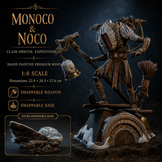 Statue en résine Monoco & Noco Clair Obscur Expedition 33 – Figurine peinte à la main à l'échelle 1:8