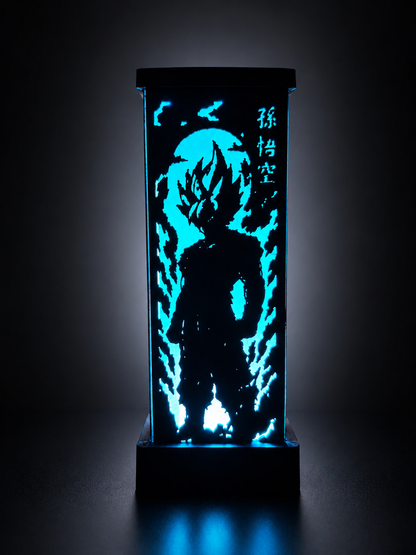 Animeverse RGB LED Shadow Lamp – 4-Sided Anime 3D Printed Lamp