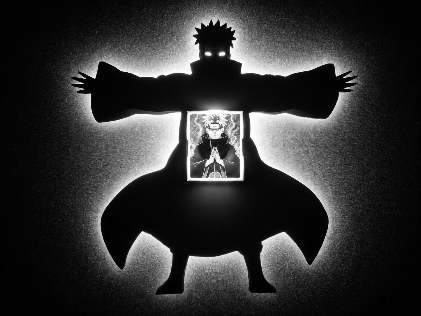 Pain Shadow Light Box LED Lamp | Naruto Anime Room Decor | 3D LED Night Light