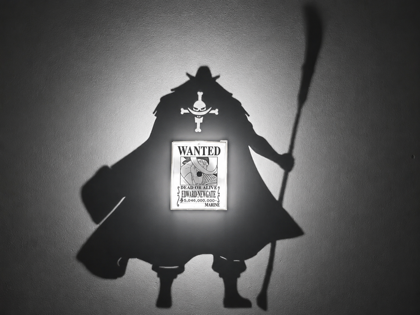 Whitebeard Shadow Light Box LED Lamp | One Piece Anime Room Decor