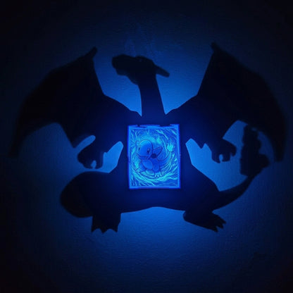 Little Charmander & Charizard Shadow Light Box LED Lamp | Pokémon Room Decor