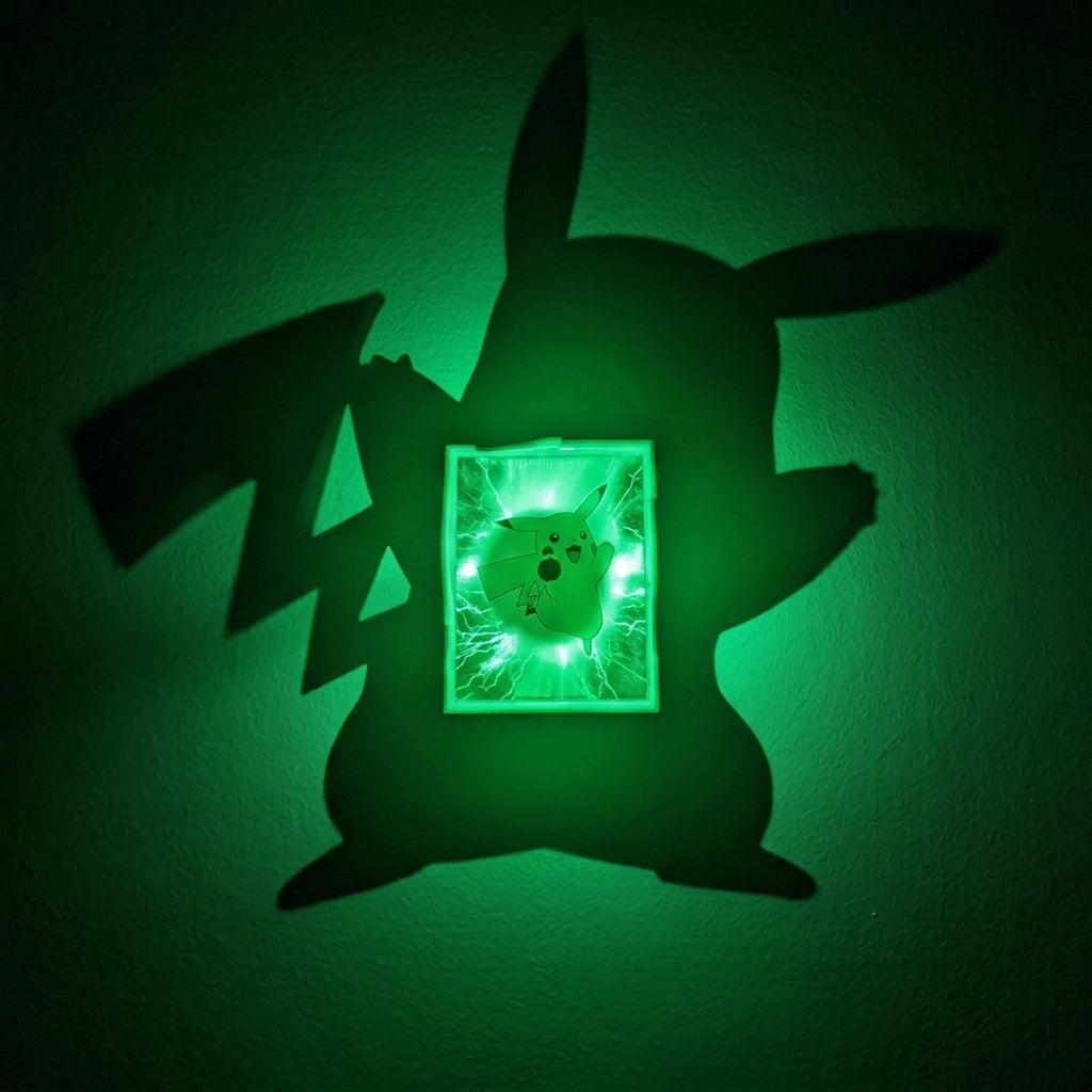 Pikachu Shadow Light Box LED Lamp | Pokémon Anime Room Decor