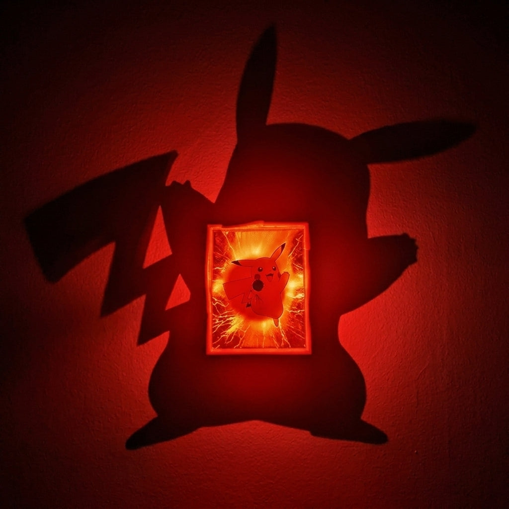 Pikachu Shadow Light Box LED Lamp | Pokémon Anime Room Decor